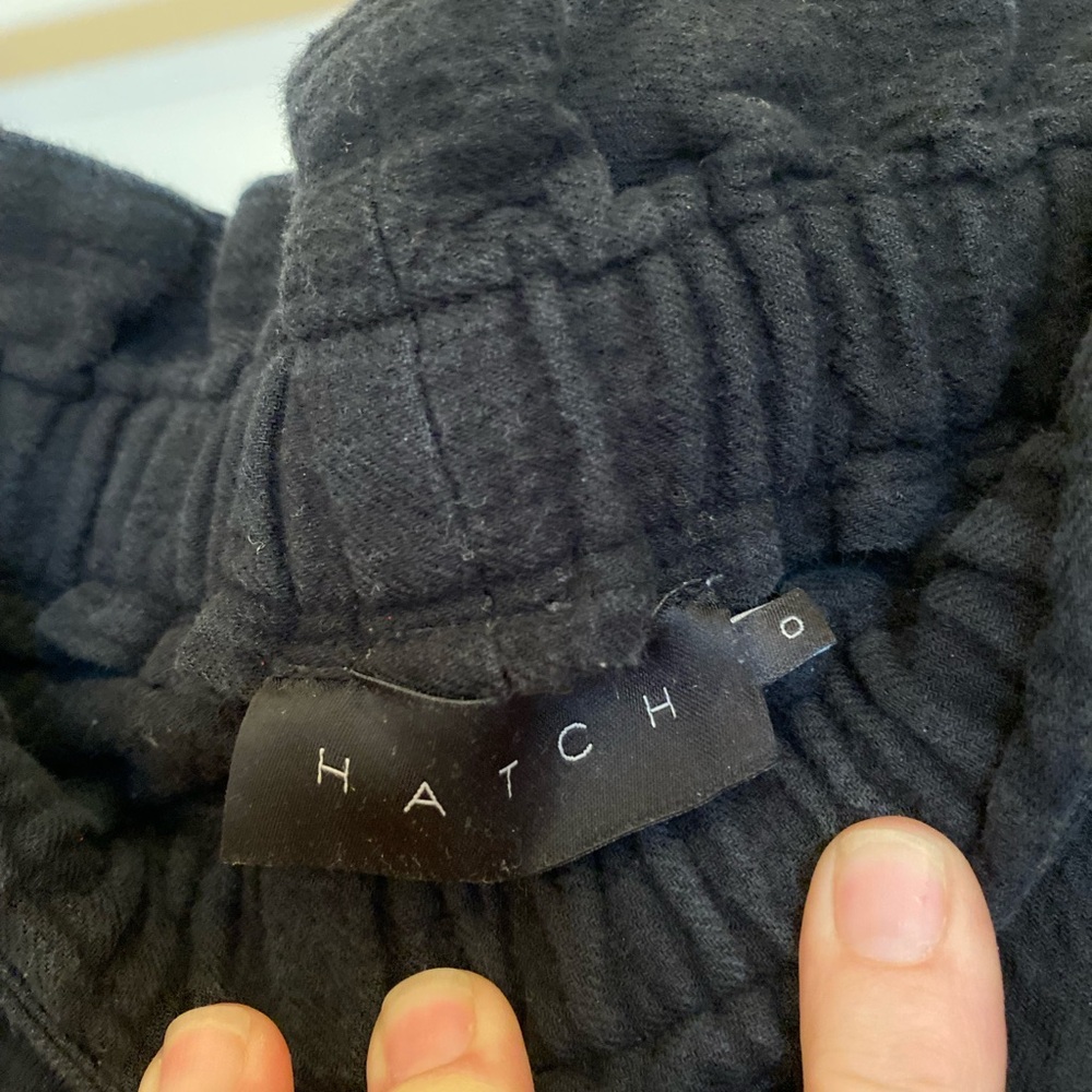 Hatch Black Drawstring Linen Pants - image 4